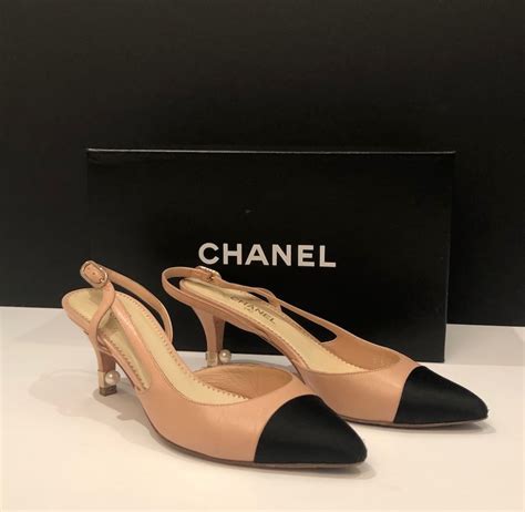 chanel classic heel|authentic Chanel heels.